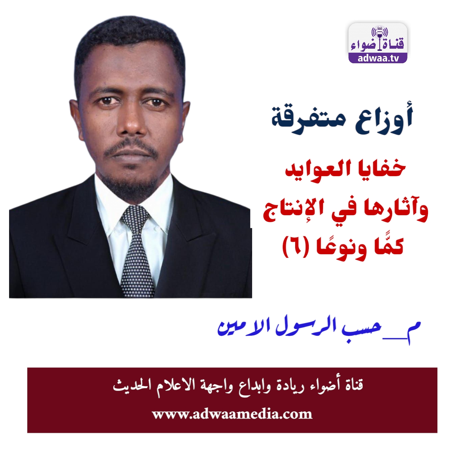 كتب المهندس حسب الرسول الأمين 